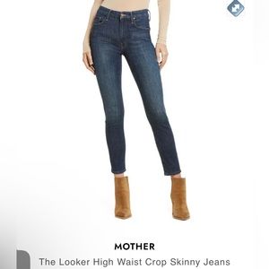 Mother the Looker high waist crop skinny jeans NWT